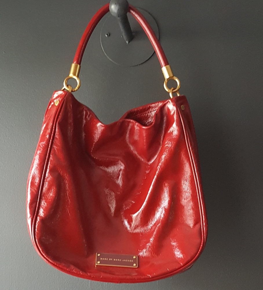 Red Patent Leather Marc Jacobs Shoulder Bag